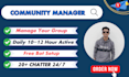 be your telegram community manager