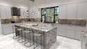 model render 3d kitchen remodel cabinet bath interior design 2d floorplan