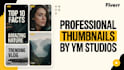 design professional and eye catching youtube thumbnails that boost clicks