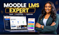 design and upgrade moodle lms website moodle course customization moodle