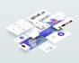 design digital product mockup bundle, online course cover