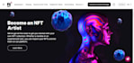 design nft art showcase and collection website minting website solana website