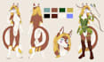 draw detailed furry reference sheet, anthro character, furry ref sheet, ych