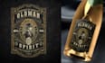 design premium vintage label for bottles and packaging