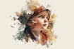 create interior illustration with watercolour or marker
