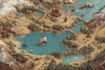 make fantasy map illustration for dnd, novels