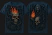 design horror dark art illustration for tshirt