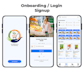 blinkit style grocery app UI design on figma