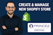 create professional shopify store with payment integration and listings