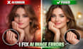 fix ai image, art,  flaws, logo with pro editing like magic