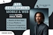 do app development, mobile app, web app using flutter app, adalo, bubble
