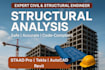 do structural analysis and structural design using staad pro and tekla