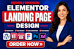 design wordpress landing page landing page design ui ux elementor landing page