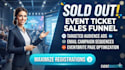build a high conversion event marketing funnel for eventbrite or webinar ticket