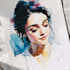 draw watercolor portrait illustration