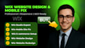 create wix website design, wix studio website, fix wix mobile site