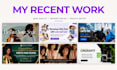 design custom website banners or hero section images