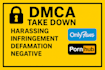 report and remove harassing defaming infringing copied negative leaked dmca post