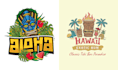 make vector illustration of summer tiki bar logo