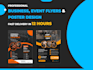 design professional business flyers, posters or real estate flyers in 12 hours