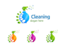 design a professional and clean cleaning service logo