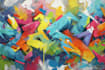 create custom graffiti art designs murals and wall arts