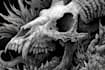 draw dark art illustration with engraving style