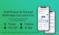 build ai mobile app, flutter android ios app with ai model integration