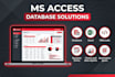 develop a custom ms access database application with vba automation