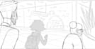 2d line art animation, 2d traditional frame by frame animation, hand drawn video