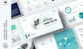 create modern startup pitch deck design with visual and market research