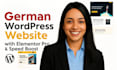 build or redesign german wordpress website with elementor pro and speed boost