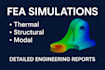 do cfd and fea projects using ansys, comsol and starccm