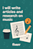 write articles and research about music