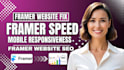 fix framer site speed, mobile responsiveness and SEO issues