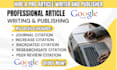 write a high quality research article for google scholar citations