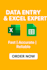 excel data entry, google sheets and data cleaning