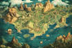 fantasy map design map illustration fantasy map