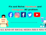 fix and solve facebook bm, ads, page and instagram all problems
