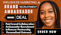 do paid brand collaborations program for ambassador jobs brand influencer deal