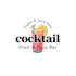 unique cafe drink juice bar fruit restaurant logo design