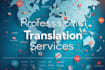 deliver professional translation in multiple languages
