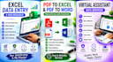 do fast and accurate data entry and web research