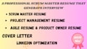 be your certified scrum master to lead agile projects