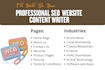 be your impressive SEO website content writer or copywriter