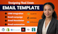 design a custom real estate ecwid email templates campaigns, newsletters, form
