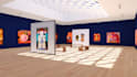 do 3d art museum design, 3d art gallery, slideshow art gallery video design