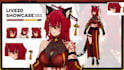 create a  v tuber avatar, live2d design, 3d v tuber , vtuber outfit anime