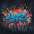 make graffiti tag with spray paint textures for your logo