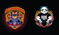 make t shirt gaming panda mascot logo